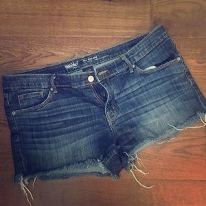 Mossimo mid Rise denim cut offs